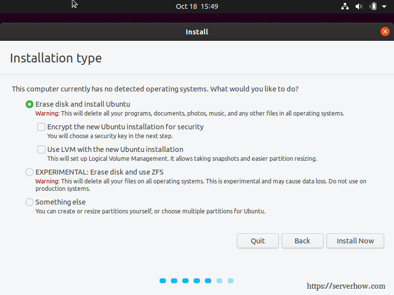 How to install Ubuntu 19.10 Desktop - Buoc 5