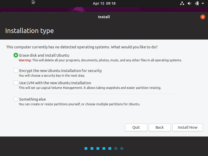 Install Ubuntu Linux 19.04 Disco Dingo Step 4