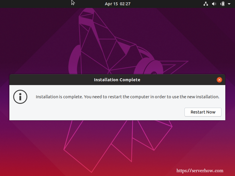Install Ubuntu Linux 19.04 Disco Dingo Step 9